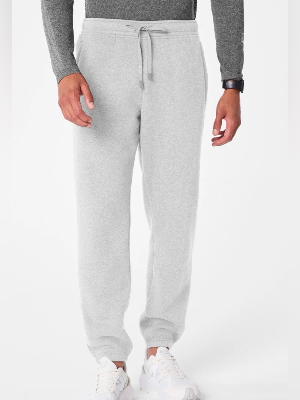 Figs Off-Shift Relaxed Jogger Sweatpants Men S XL Heather Gray